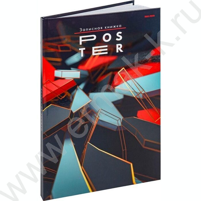 Зап. книжка 160л А4 тв.обл. "Фигуры в 3D-1" /глянец/ | Фото 1