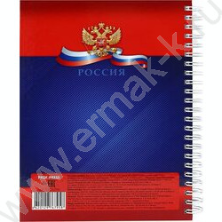 Зап. книжка 120л А5 тв.обл.,спираль "Символика России-5" /глянец/ | Фото 3