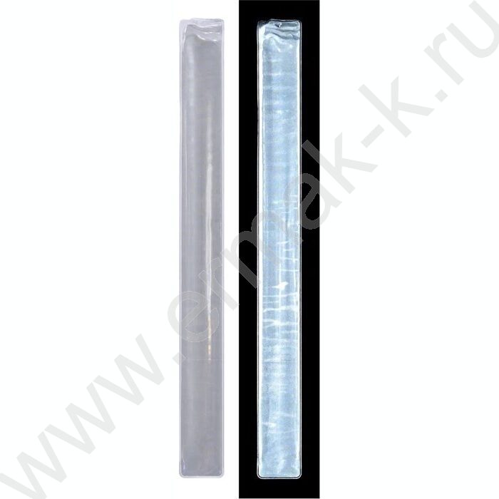 Браслет-слэп светоотражающий 3*30см серебристый | Фото 2