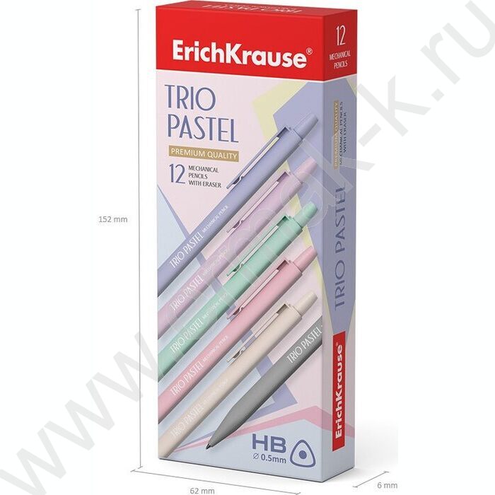 Карандаш механический 0,5мм НВ Trio Pastel | Фото 4