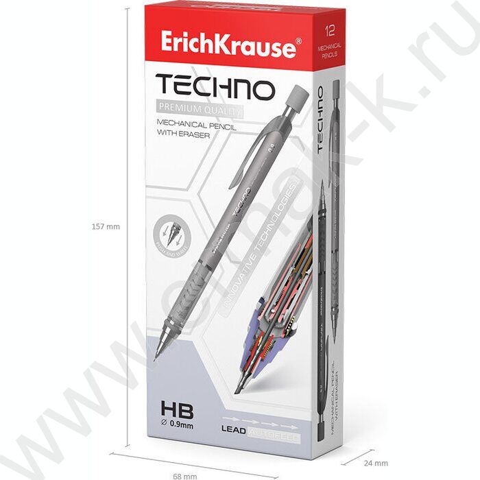 Карандаш механический 0,9мм НВ Techno | Фото 4