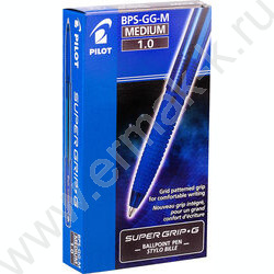 Ручка шар Pilot Super Grip синяя 1мм с резин.держателем | Фото 4