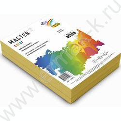 Бумага А4  80г/мкв 500л "Master Color" желтый интенсив | Фото 1