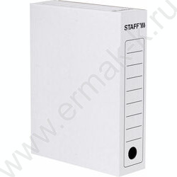 Папка архивная  75мм на завязках /микрогофрокартон /белая /2 завязки | Фото 3