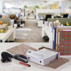 Папка архивная  75мм на завязках /микрогофрокартон /белая /2 завязки | Фото 9