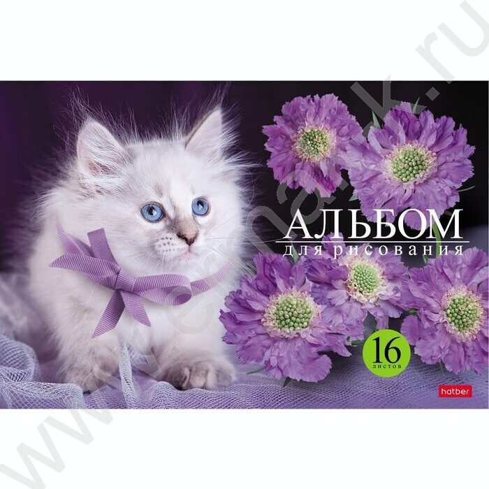 Альбом д/рисования 16л "На мягких лапках" ассорти | Фото 4