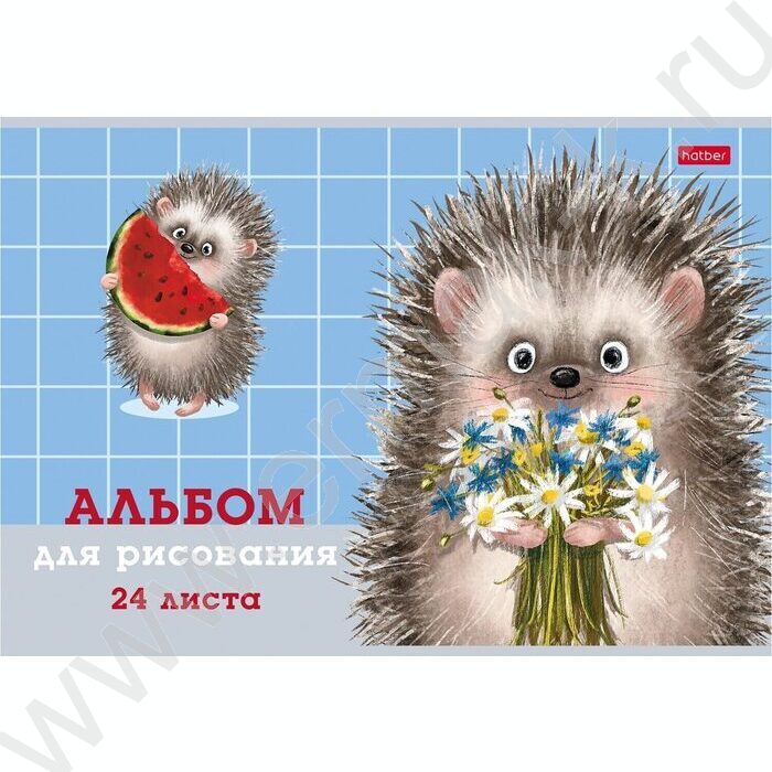 Альбом д/рисования 24л "Хорошо быть ёжиком"/тиснение/ ассорти | Фото 4