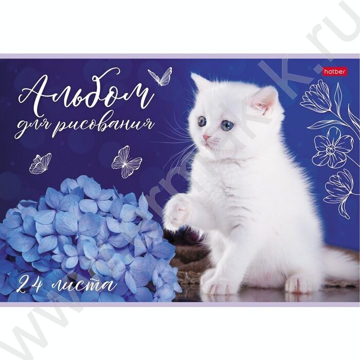Альбом д/рисования 24л "Кототерапия" ассорти | Фото 1