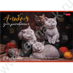 Альбом д/рисования 24л "Кототерапия" ассорти | Фото 4