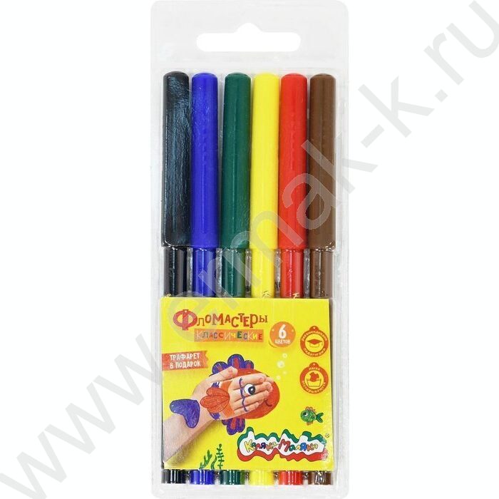 Фломастеры   6цв Каляка-Маляка /блистер | Фото 1