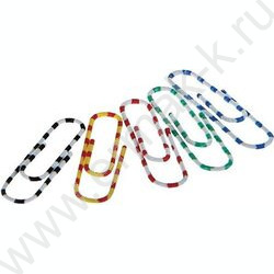 Скрепки 28мм /100шт "Zebra" цветные | Фото 1