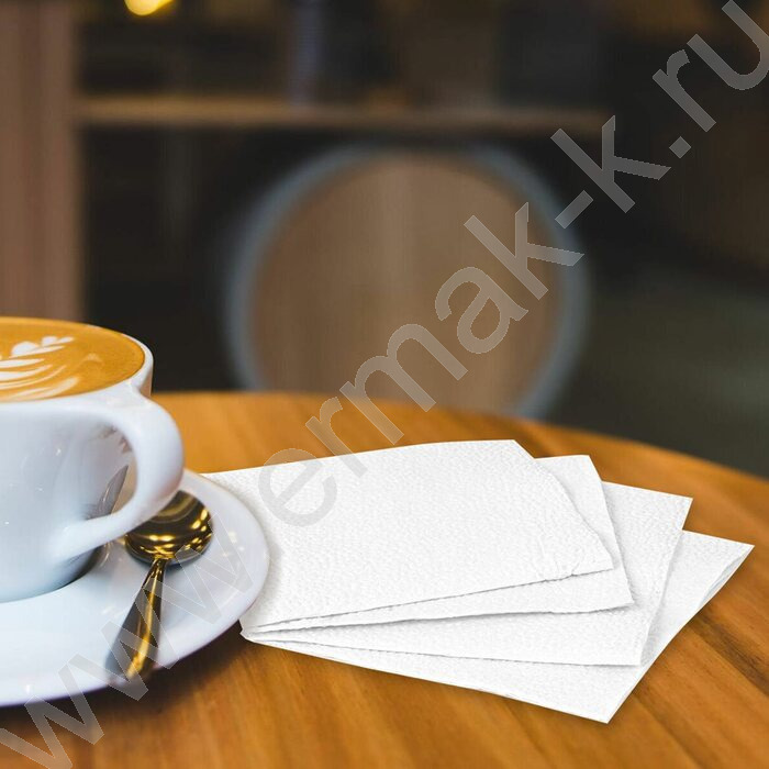 Салфетки 100шт 24*24см белые | Фото 5