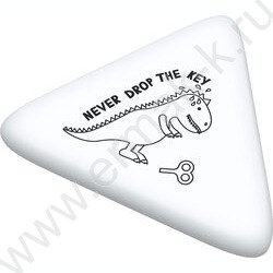 Ластик треугольный "Dino" /50*44*7мм, термопластичная резина /ассорти | Фото 2