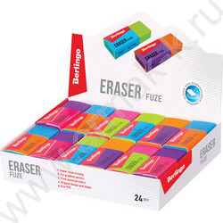 Ластик прямоугольный "Fuze" /50*20*11м /ассорти | Фото 2