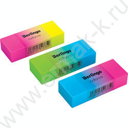 Ластик прямоугольный "Radiance" /50*18*10м /ассорти | Фото 1