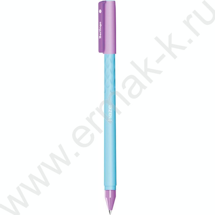 Ручка гелевая черная 0,5мм  "Haze" /прорезиненный корпус /ассорти | Фото 4