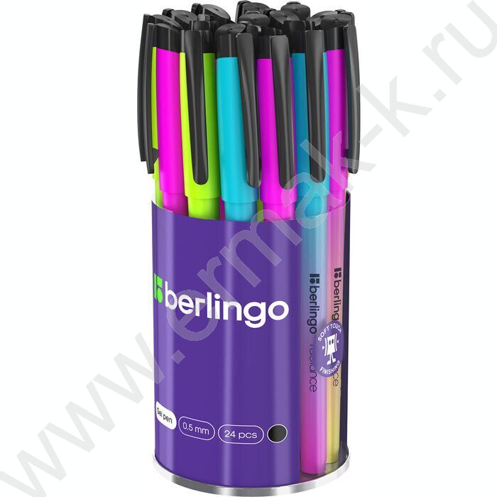 Ручка гелевая черная 0,5мм  "Radiance"  /ассорти | Фото 3