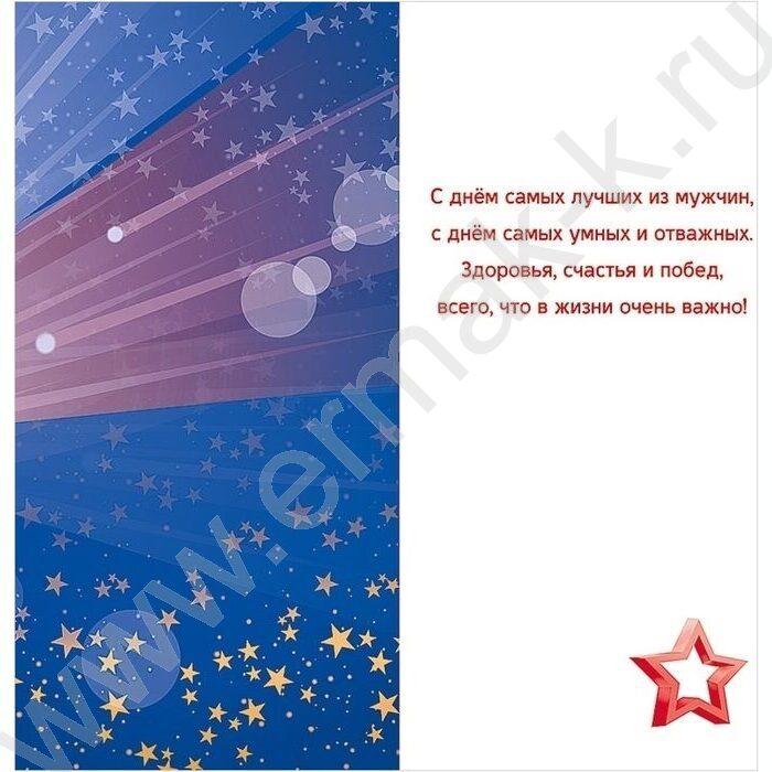 Открытка 105*210мм "23 Февраля" | Фото 2