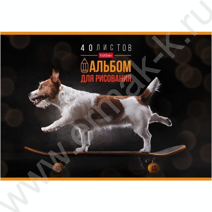 Альбом д/рисования 40л "Любимые питомцы"ассорти | Фото 2