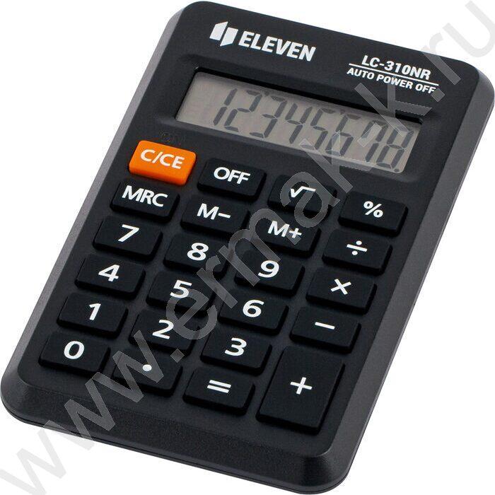 Калькулятор ELEVEN LC-310NR, черный, 8 разряд | Фото 1