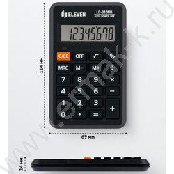 Калькулятор ELEVEN LC-310NR, черный, 8 разряд | Фото 4