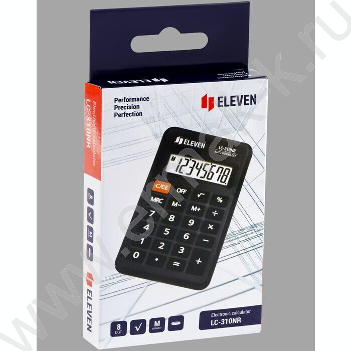 Калькулятор ELEVEN LC-310NR, черный, 8 разряд | Фото 5