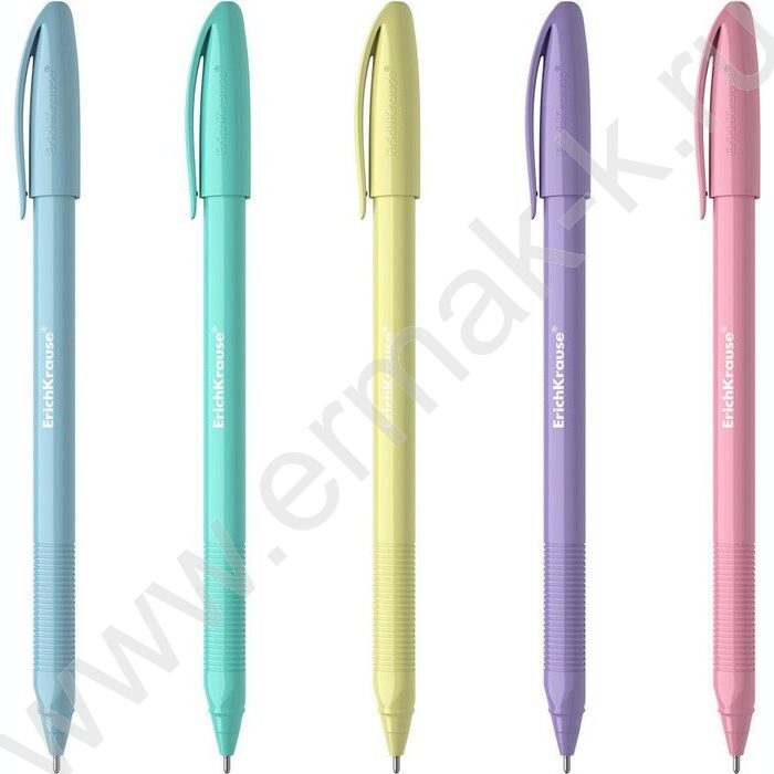 Ручка шар U-108 Stick Pastel 1,0мм, синяя /форма корпуса - треугольная | Фото 1