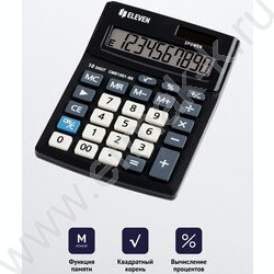 Калькулятор ELEVEN Business Line CMB1001-BK  /двойное питание/ черный, 10 разряд | Фото 7