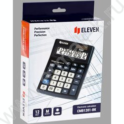 Калькулятор ELEVEN Business Line CMB1201-BK /двойное питание/ черный, 12 разряд, 137*103 | Фото 5