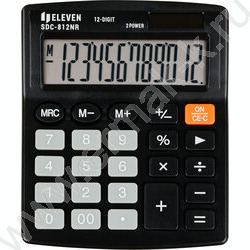 Калькулятор ELEVEN SDC-812NR /двойное питание/ черный, 12 разряд | Фото 2