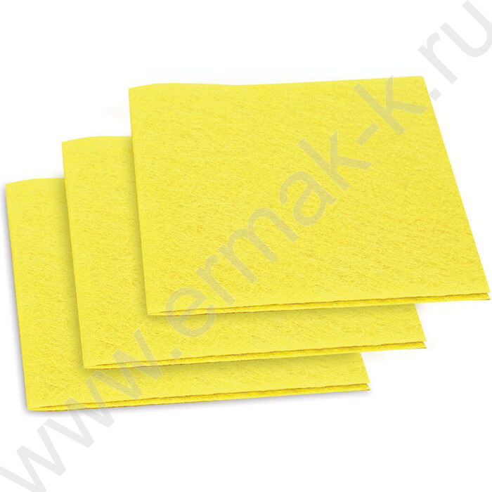 Салфетка из вискозы 30*38см /набор 3шт. /универсальные, желтые | Фото 2