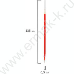 Стержень гел. красный 135мм игольчатый узел 0,5мм | Фото 3
