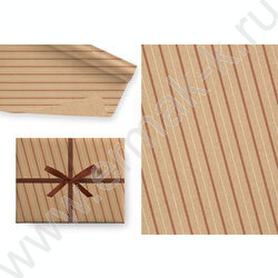 Крафт-бумага 78гр/м2 70см*100см Полоска | Фото 1