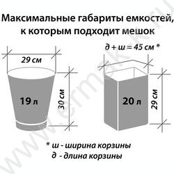 Мешки д/мусора ПНД 47*55 30л, 5мкм(черный) 20шт/рул. | Фото 6