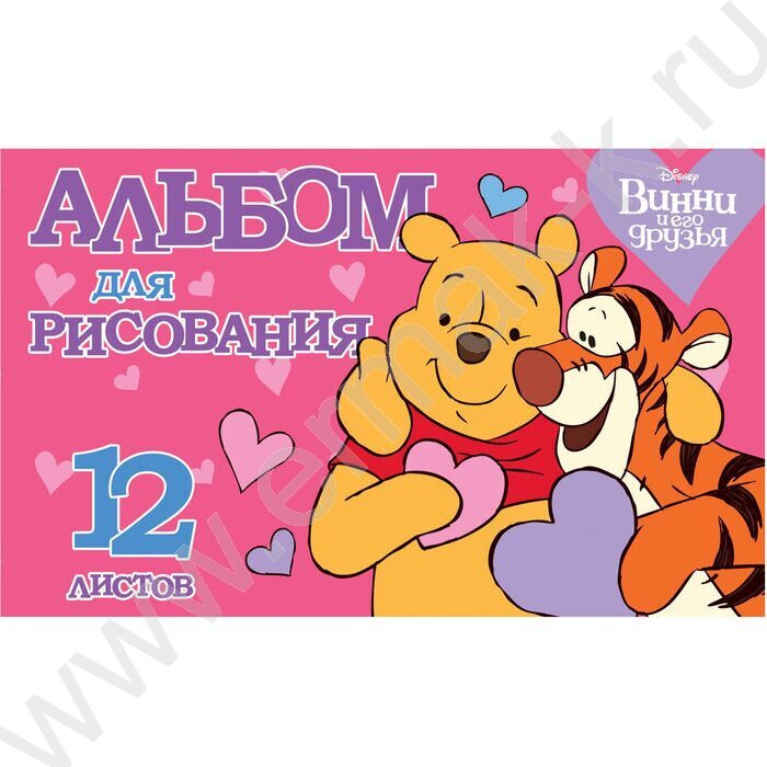 Альбом д/рисования 12л А5 "Винни и его друзья" | Фото 5