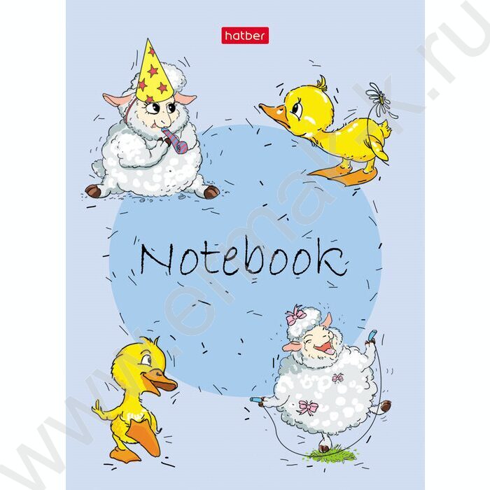 Блокнот  24л А6 "Забавные животные" ламинация | Фото 4