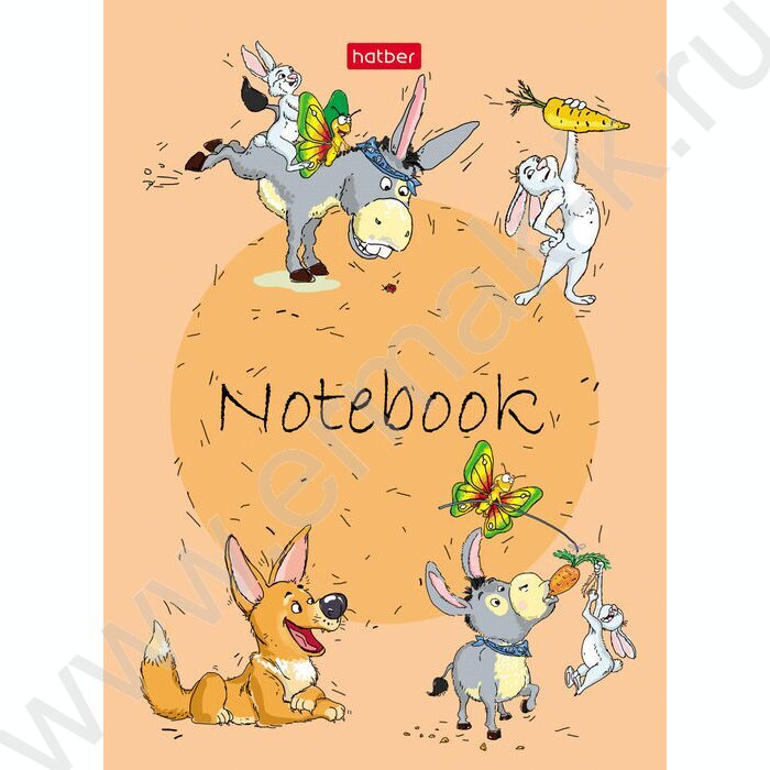 Блокнот  24л А6 "Забавные животные" ламинация | Фото 5