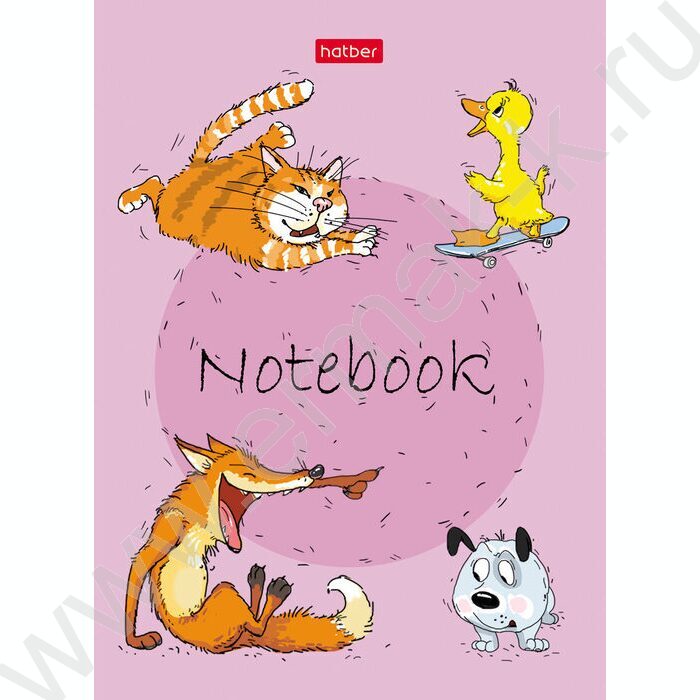Блокнот  24л А6 "Забавные животные" ламинация | Фото 7