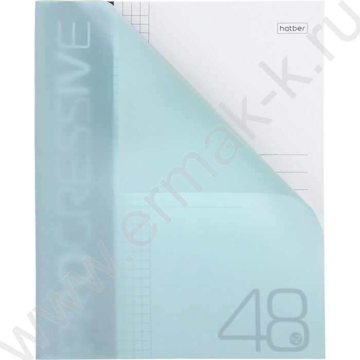 Тетрадь  48л А5 клетка/пластик обл./ "PROGRESSIVE  Бирюзовая" | Фото 2