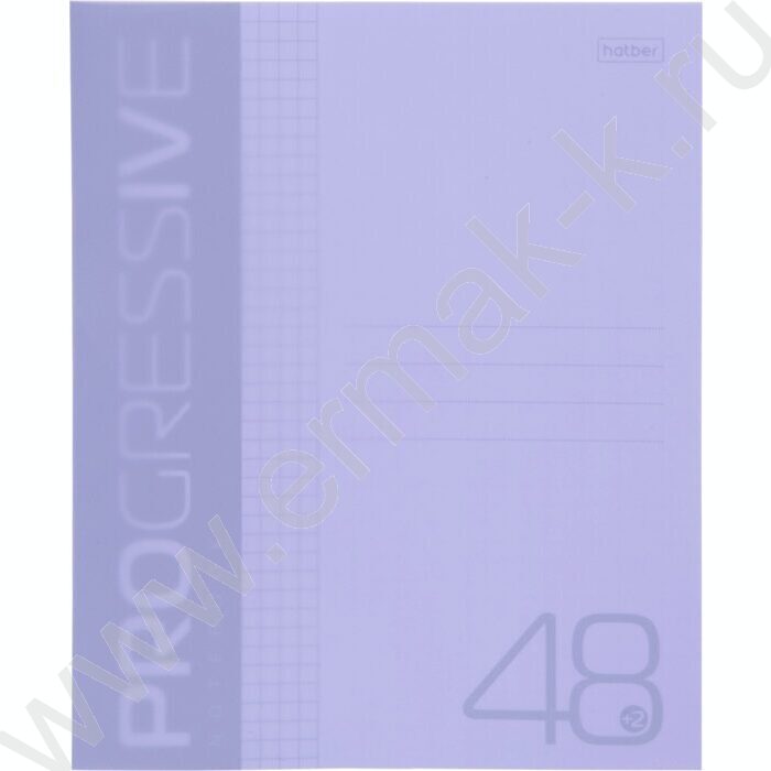 Тетрадь  48л А5 клетка/пластик обл./ "PROGRESSIVE  Фиолетовая" | Фото 1