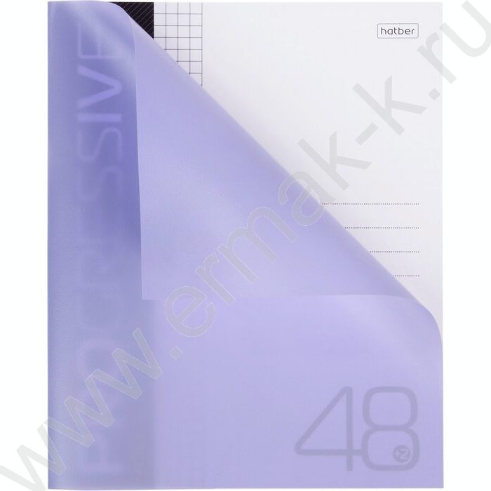 Тетрадь  48л А5 клетка/пластик обл./ "PROGRESSIVE  Фиолетовая" | Фото 2