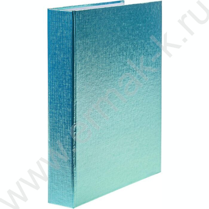 Тетрадь 120л клетка/кольца/бумвинил.обл./ "METALLIC Мята" | Фото 1