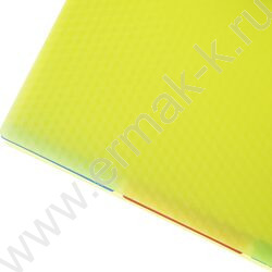 Тетрадь  96л клетка/спираль/пластик.обл. "DIAMOND NEON Желтая" 4 цв. разделителя с линейкой | Фото 4
