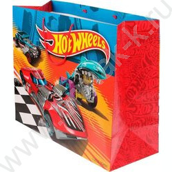 Пакет подарочный бумажный xxl 40*49*19см Hot Wheels | Фото 1