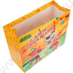 Пакет подарочный бумажный xxl 40*49*19см Ми-ми-мишки.С Днем рождения | Фото 3
