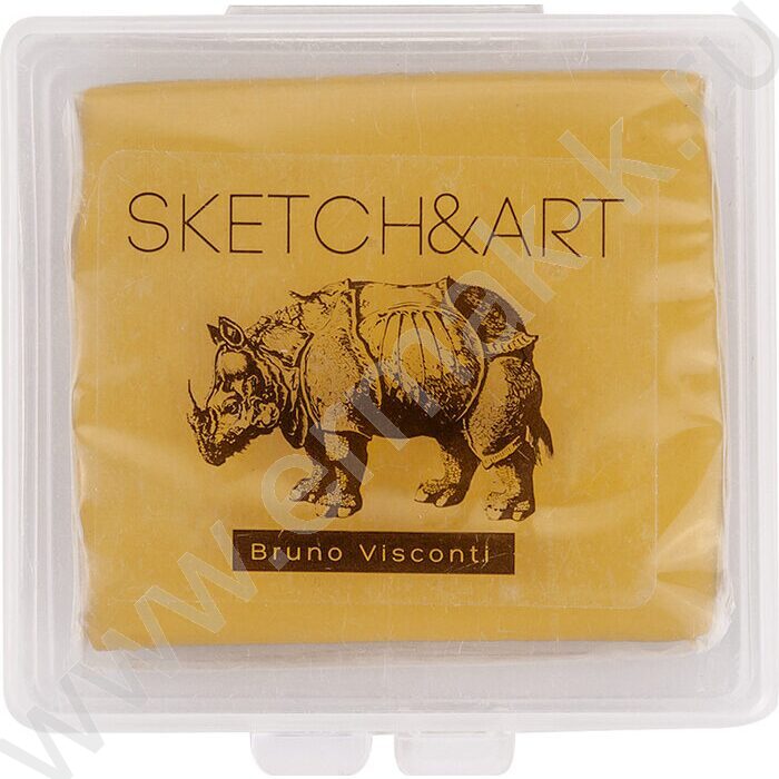 Ластик Клячка Sketch&Art жёлтый/зелёный в пластиковой коробочке | Фото 2