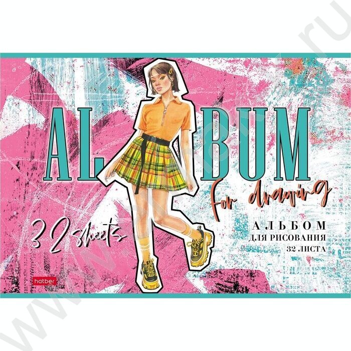 Альбом д/рисования 32л "Zoomer-girl" 5видов | Фото 2