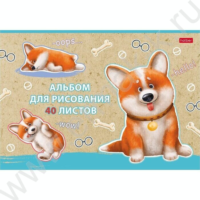 Альбом д/рисования 40л "Рыжий Коржик" /матов.ламин/ 5видов | Фото 4