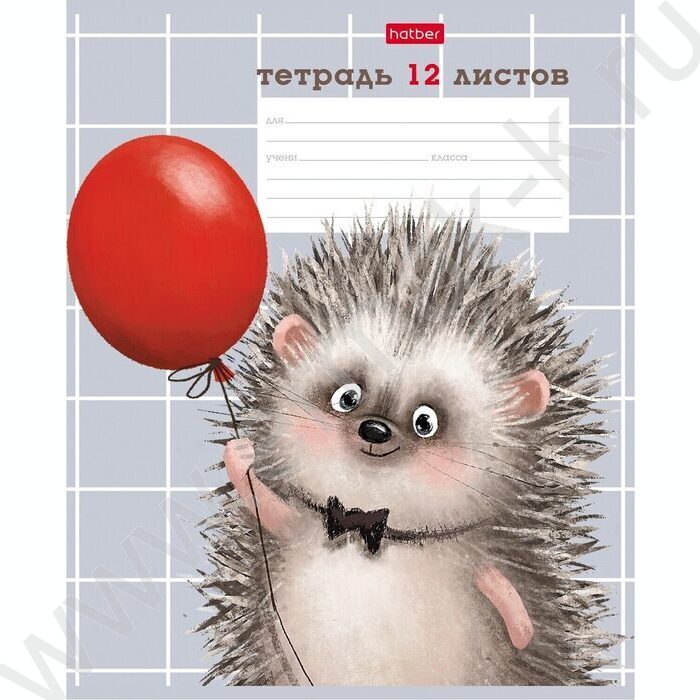 Тетрадь  12л клетка "Хорошо быть ёжиком" 5видов | Фото 3