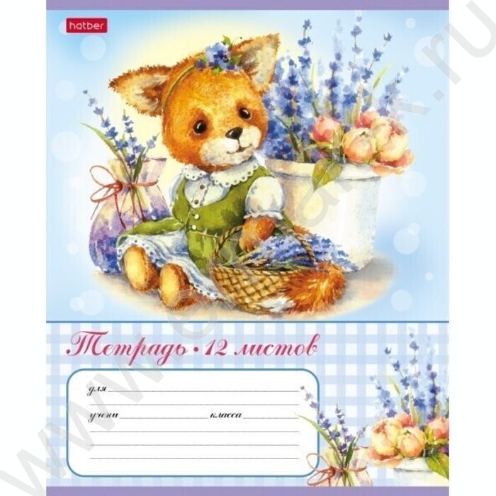 Тетрадь  12л клетка "МимиЛапки" /тиснение/ 5видов | Фото 4